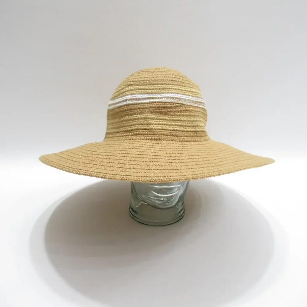Columbia Sun Hat Women One Size Large Summer Shade Pastel Striped Dome